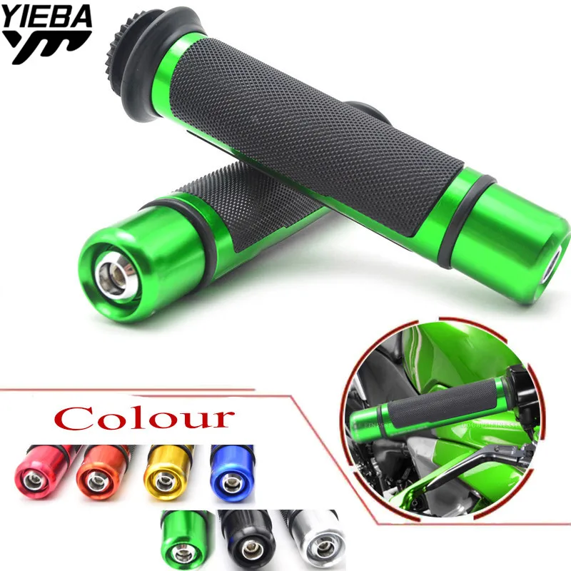22mm Motorcycle handlebar grips handle bar ends hand cap FOR  KAWASAKI 500 KX 450 KLX250 KLX450R KLR650 DR-Z400SM CRF250X YZ250F
