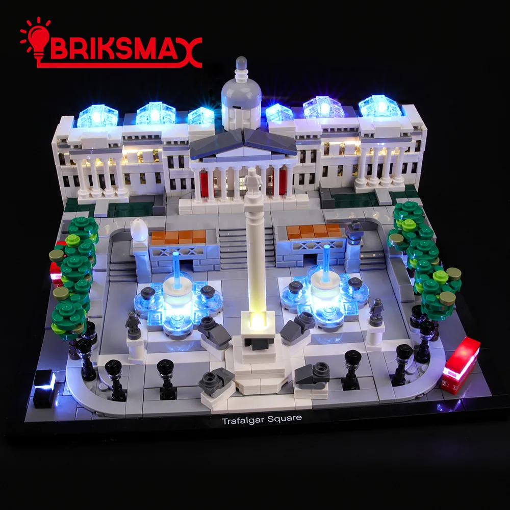 Светодиодный светильник BriksMax набор для строительства квадратный совместимый с