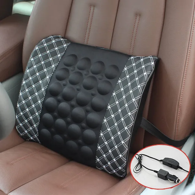 NWIEV Massage Lumbar Support Cushion Car Seat Pillow For BMW E36 F30