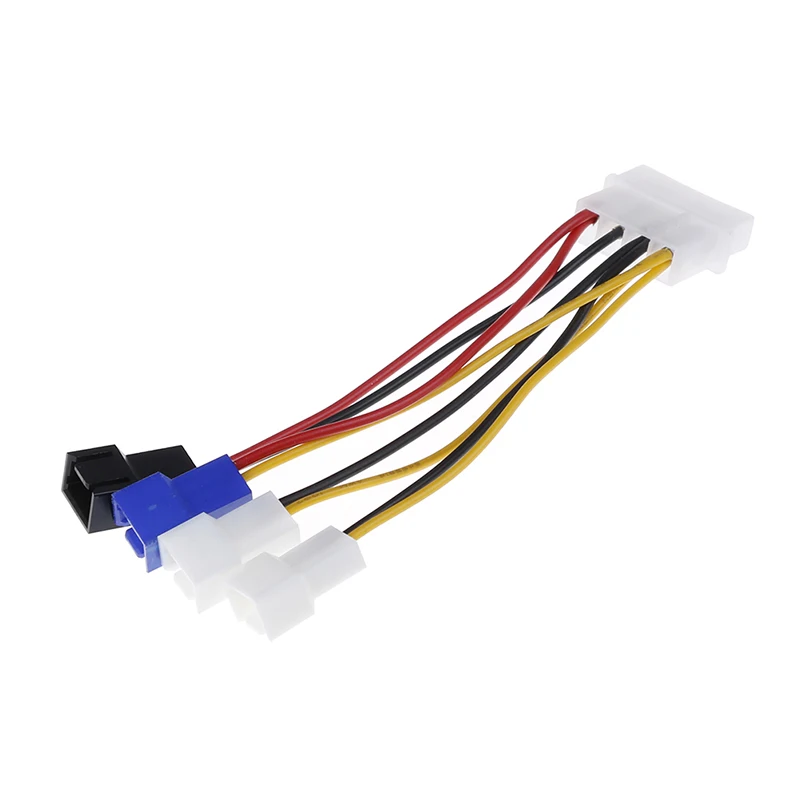 1 шт. 4 контактный кабель питания Molex к 3 контактному разъему адаптера вентилятора