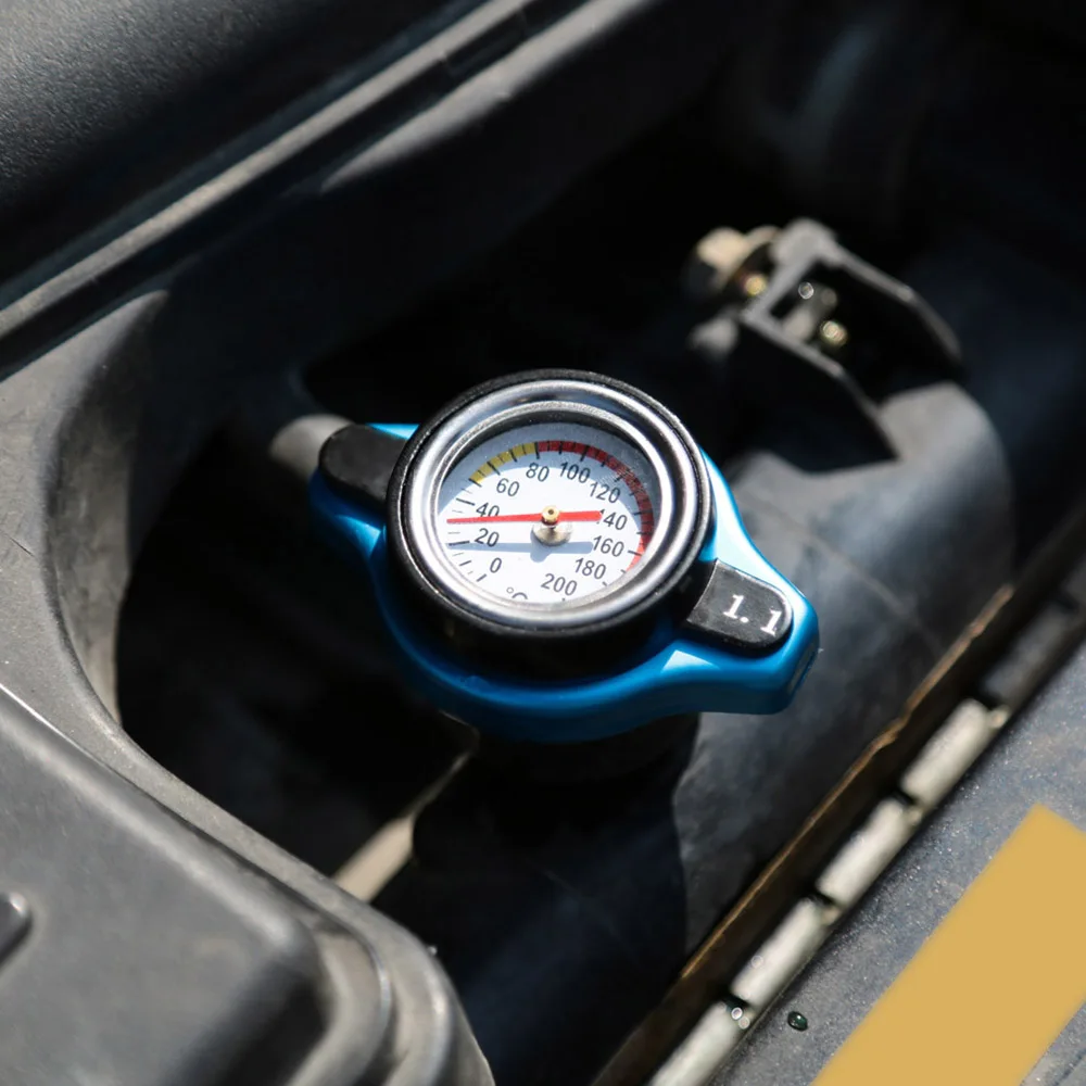 Универсальная крышка бака 0,9/1,1 бар термостатическая крышка радиатора крышка с датчиком температуры воды для Ford Focus 2 VW Bora - Цвет: 1 point 1 BAR