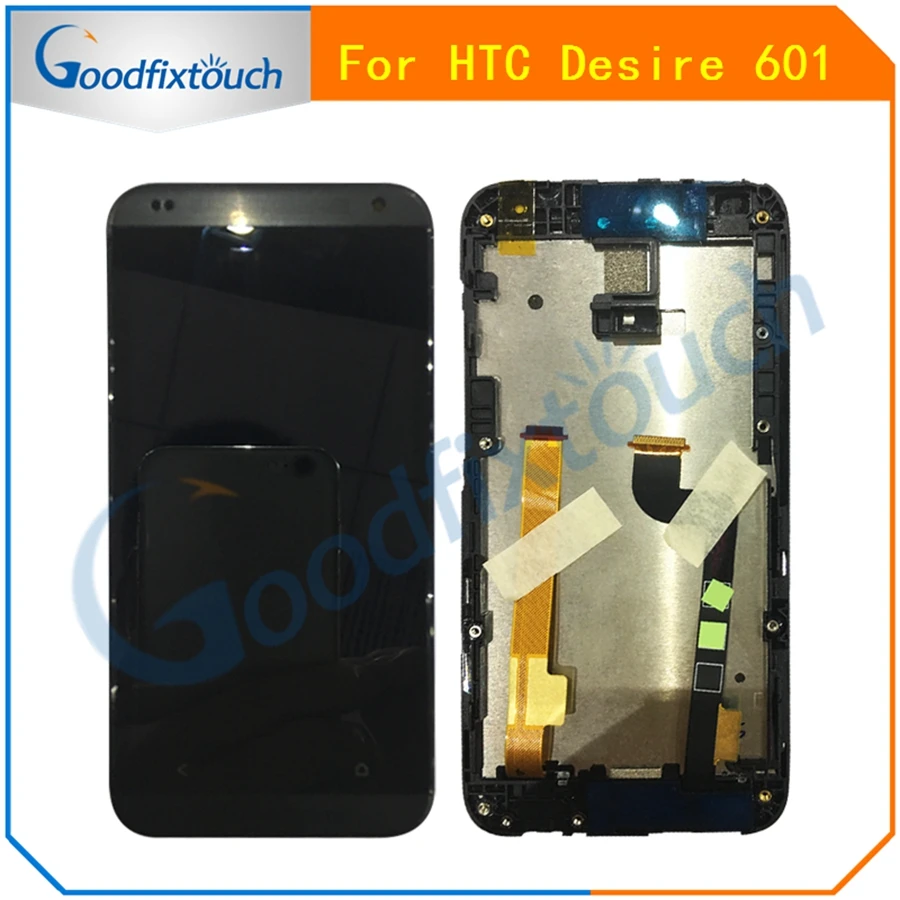 

For HTC Desire 601 D601 LCD Display Digitizer Touch Screen Glass Panel LCD Display Assembly With Frame Replacement Part