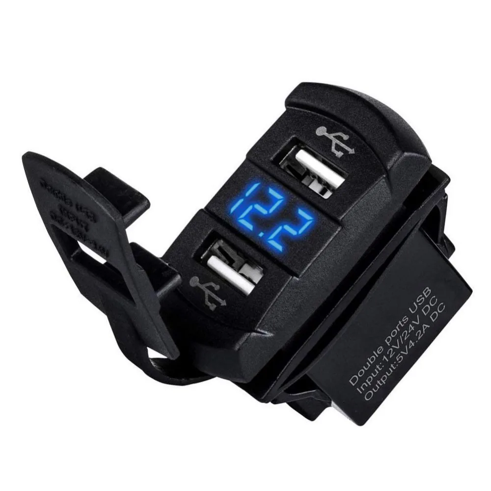 Waterproof Rocker Style 4.2A Dual USB Charger with 12 24V Waterproof Rocker Style 4.2A Dual USB Charger with 12 24V