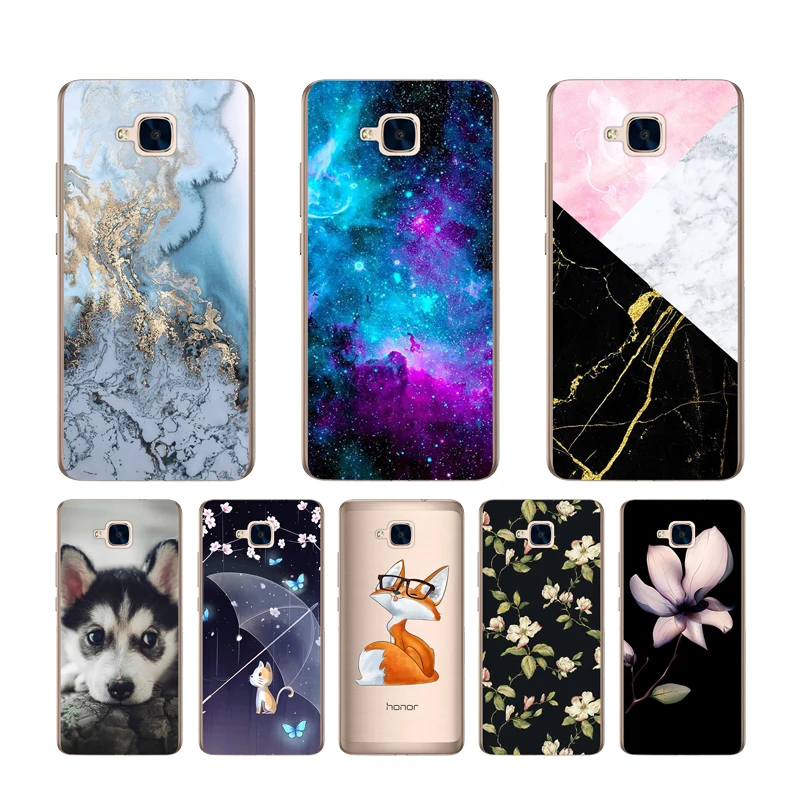 

CaseRiver Soft Silicone (Russian Version) For Huawei Honor 5C Case Cover No Fingerprint Phone TPU Back Shell For Huawei Honor 5C