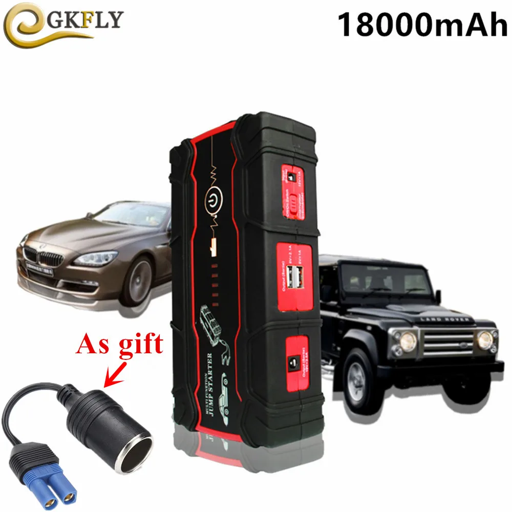 

Multi-function 800A Starting Device 18000mAh Car Jump Starter Power Bank Car Charger For Car Battery Petrol Diesel Auto Starter