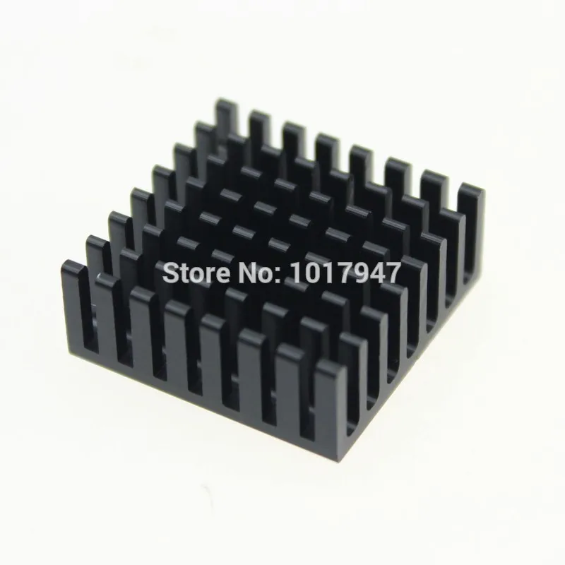 Dissipador de Calor de Alumínio Peças Muito Dissipador Cooler Preto 50 25x25x10mm - Imagem 2