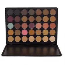 Фирменные 35 цветов Палитра теней для век матовые Алмазные блестки Foiled тени для век в одной палитре Румяна Макияж Набор для красоты