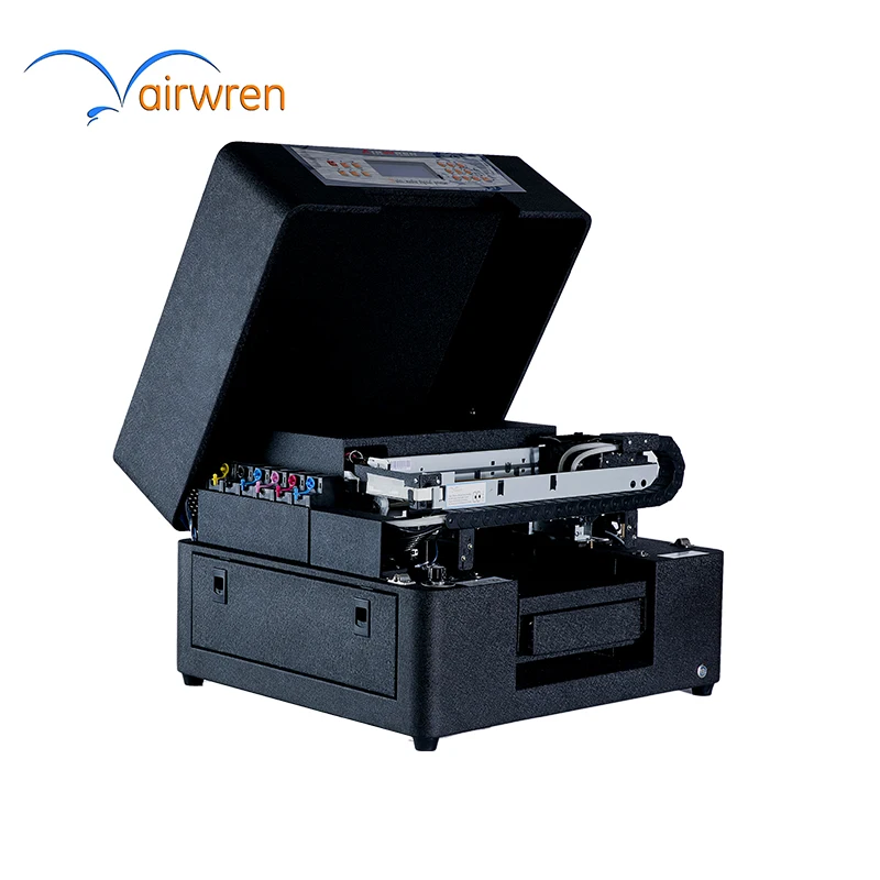  A4 Size UV Flatbed Printer with 3D Effect for Phone Case Box Pen Printing