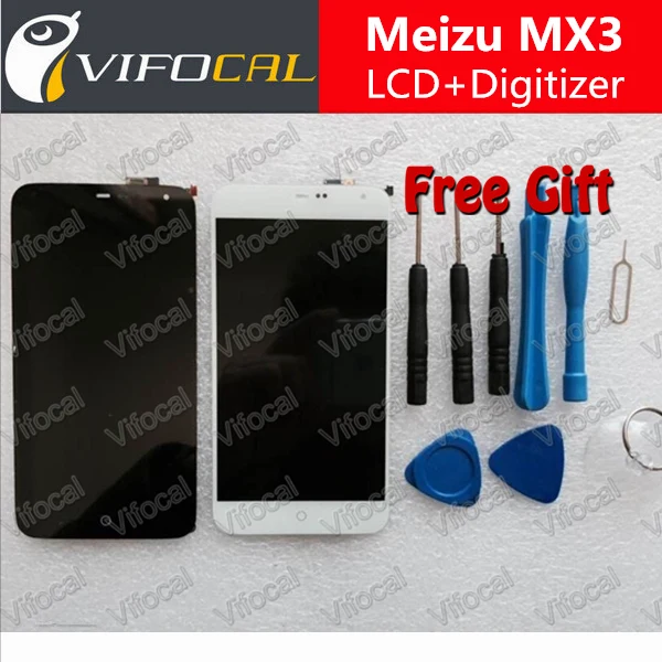 Meizu MX3 LCD display + Touch Screen Digitizer High Quality Replacement for 1800*1080 5.1'' Mobile Phone +Free Shipping - Black