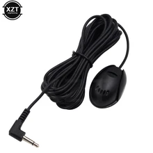 Mini microfone externo para carro, microfone de áudio externo tipo pasta com fio de 3.5mm para laptop e dvd, rádio estéreo, reprodutor de som para reuniões, oferta venda de venda