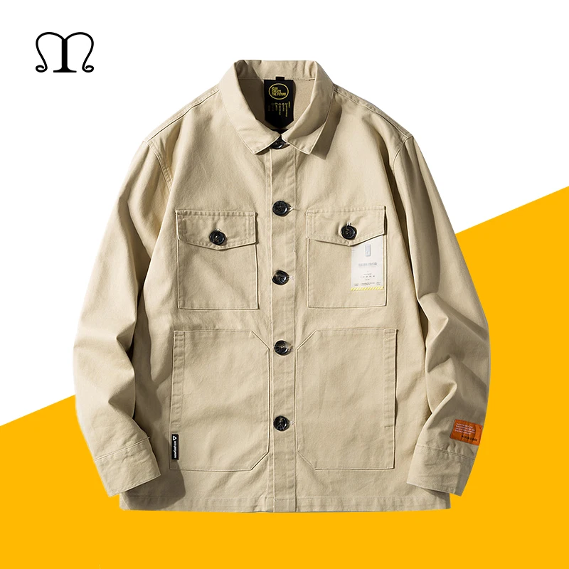 

2019 New Bomber Jackets Men Button Baseball Jacket Coats Spring Autumn Men's Jackets Windbreakers Casual Loose Coats Outerwear