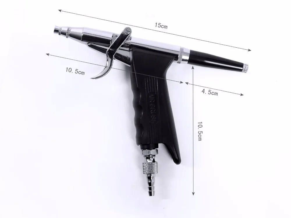 Pistola de ar Kit para Pintura Pinkiou Dupla Ação Agulha Airbrush Carros Bicicleta Tatuagens Aerográfico Tatuagem Máquina 0.3mm 5 Pinkiou dupla ação 0.3mm agulha airbrush kit