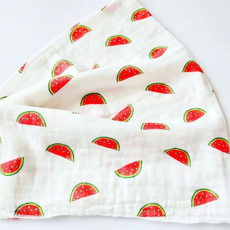 Herbabe одеяло для новорожденных s на лето, тонкое муслиновое одеяло-Ростомер, хлопковое детское сиденье, полотенце для ванной для маленьких мальчиков и девочек - Цвет: watermelon 70x70cm