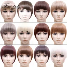 16 Colors Natural Thick Synthetic Hair Bangs Hairpiece Clip In Bnags Fringe False Fake Hair Piece 30g Clip In Hair Extensions