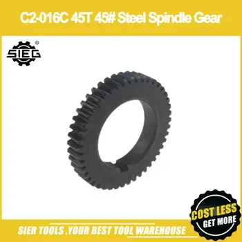 

Free Shipping!/C2-016C 45T 45# Steel Spindle Gear/SIEG C2/C3 Metal Spindle Gear