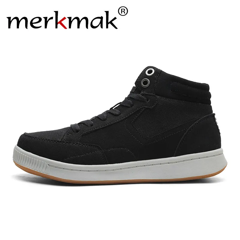 

Merkmak Men Warm Ankle Boots Outdoor Leather Shoes Men's Winter Autumn Comfortable Male Footwear Flat Casual Fur Soft Man Shoes