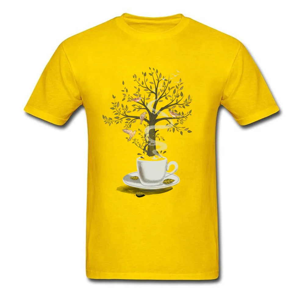 100% Cotton Men Short Sleeve cup of dreams 10093 T-shirts Design Tops Shirts 2018 New Fashion 3D Printed Crewneck Tee Shirts cup of dreams 10093 yellow