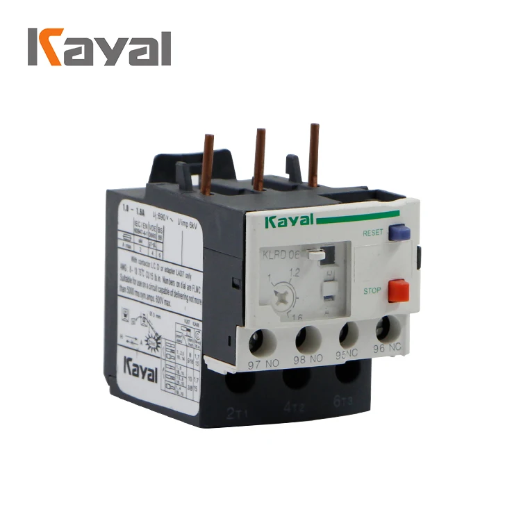 

Original Kayal LRD 3P Thermal Overload Relay Motor Protection Thermal Overload Relay Max 630A 220V AC Relay Manufacturer Price