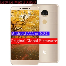 Letv LeEco ram 4G rom 32G le Max3 X850 FDD 4G сотовый телефон 5,7 дюймов Snapdragon 821 16 МП 2 камеры заводской склад телефона