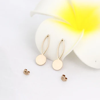 

Wholesale 10Pair Dainty Round Stud Earrings Women Lady Girl Fashion Jewelry Stainless Steel Gold Color Earrings