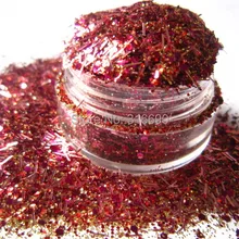 Устойчив к растворителям блеск смешивать красный и зеленый матовый глиттер для ногтей