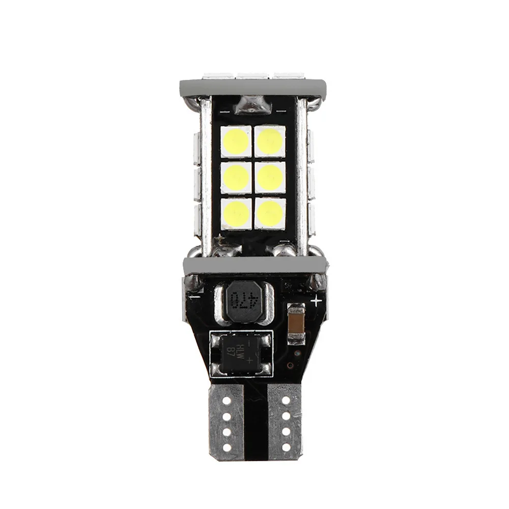2 шт. W16W T15 светодиодный лампы 3030 24 SMD Canbus Error Free резервный свет 921 912 автомобиля