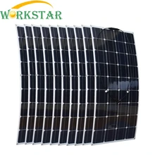 1000W Flexible Solar Panel 10x 100w Solar Module Mono Cell Boat Car House RV Charger Houseuse 1000W Solar System Factory Price