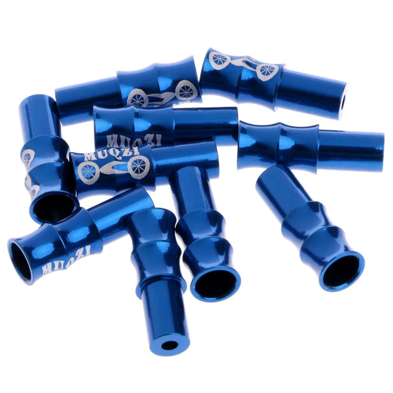 

Wire Mounted Accessory Replacement Bike End Bicycle Brake Derailleur Cable Inner Aluminum Alloy 4 Colors 10Pcs 5mm