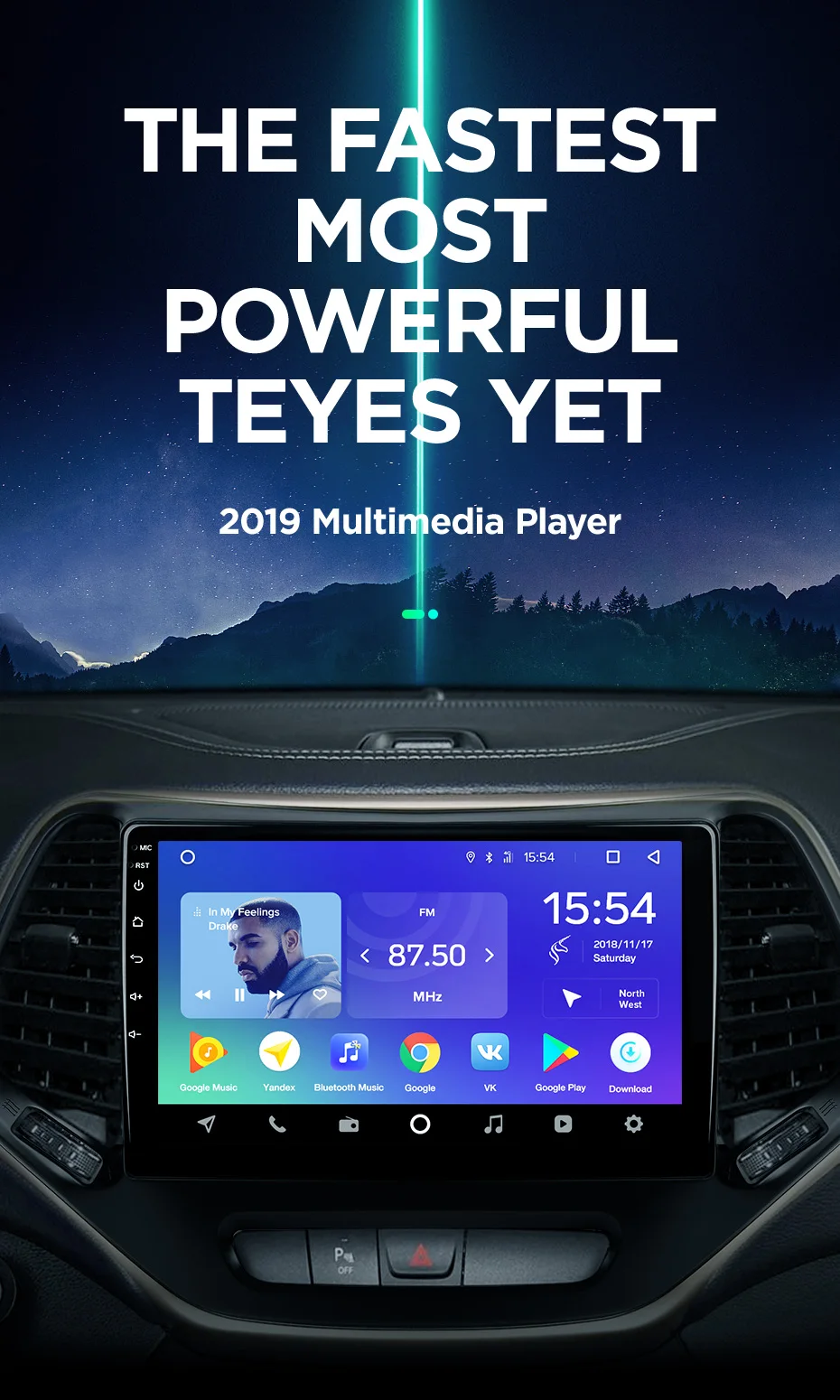 Best TEYES SPRO For Jeep Cherokee 5 KL 2014 2015 2016 2017 2018 Car Radio Multimedia Video Player Navigation GPS Android 8.1 No 2din 2