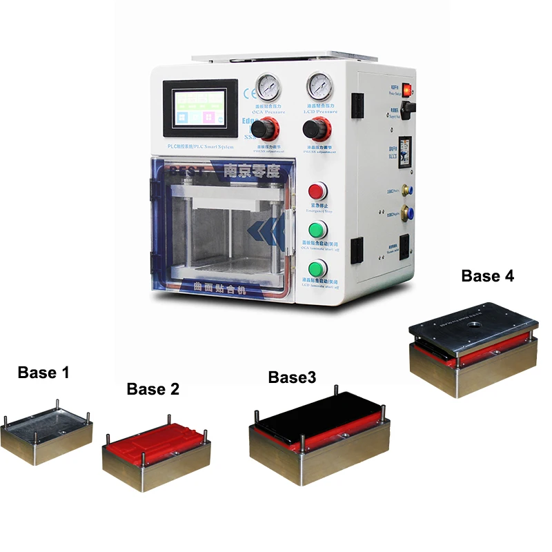  High Pressure Universal oca laminating machine LCD Laminator For Samsung Edge Curve Screen iPhone L