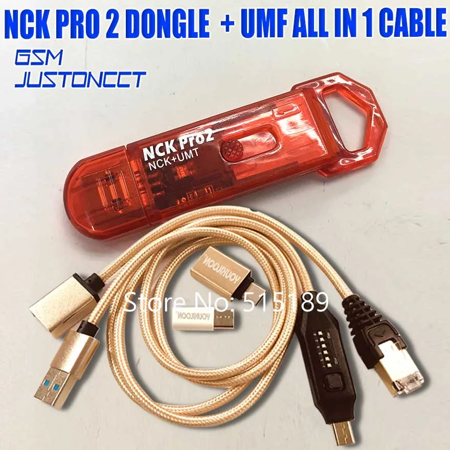 

original NCK Pro 2 Dongle NCK Dongle + UMT Dongle 2 IN 1 function+Umf Cable (all In One Cable ) Free shipping