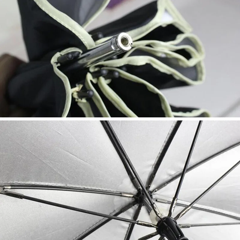 Нейлоновый зонт для детской коляски с защитой от ультрафиолета, чехол для защиты от солнца 360, регулируемый зонт, растягивающийся держатель для коляски, аксессуары для коляски