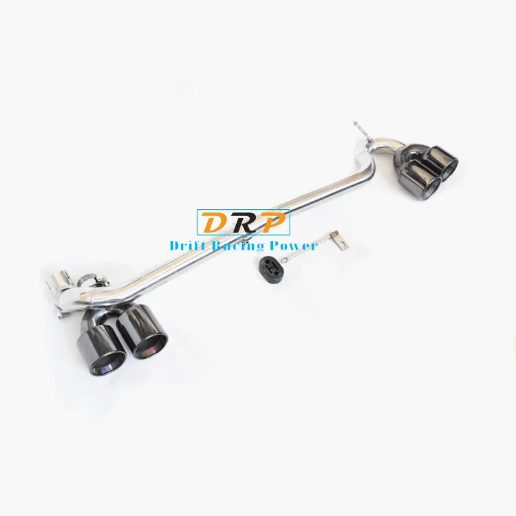 cheap Hot!Modified 304 Stainless Steel Exhaust Pipe with Titanium Black Tail fit bm* F10 F15 520 525 528 530 for M5original car