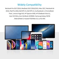 macbook pro C USB CHOETECH כדי Digital AV מתאם USB מסוג C אל HDMI HUB 4K @ 60Hz קלועה בכבלים Thunderbolt 3 תואם עם MacBook Pro iPad (5)