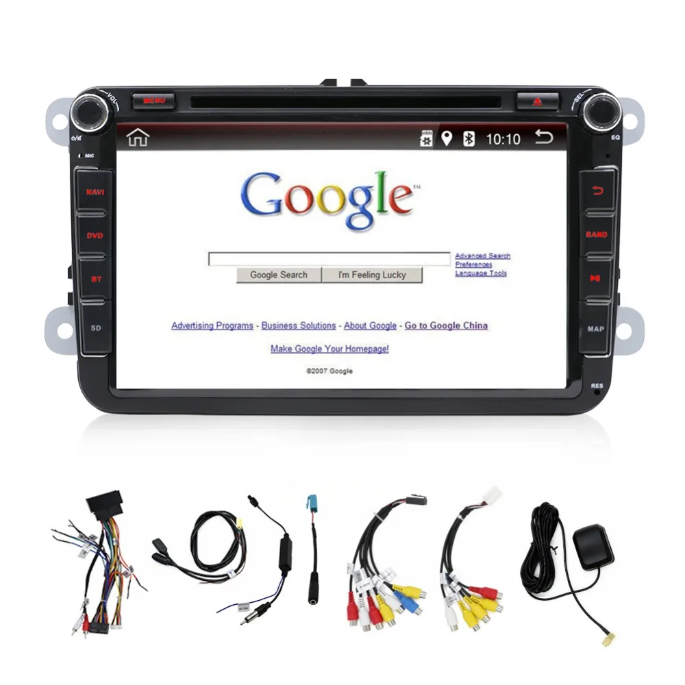 

8" car radio player autoradio dvd Android 7.1 gps navigation Bluetooth wifi In-Dash For VW GOLF 4 5 Polo Bora CC