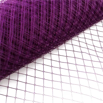 

2019 10"25CM Birdcage Veil Purple or 29 colors DIY fascinators Veiling Millinery hats netting Hair accessories decor 10yard/lot