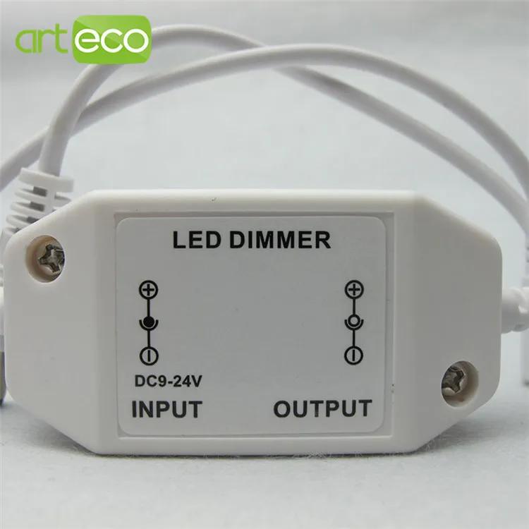 DC12-24V светодиодный переключатель диммер контроллер для затемнения одноцветная Светодиодная лента светодиодный светильник регулировка яркости черный/белый