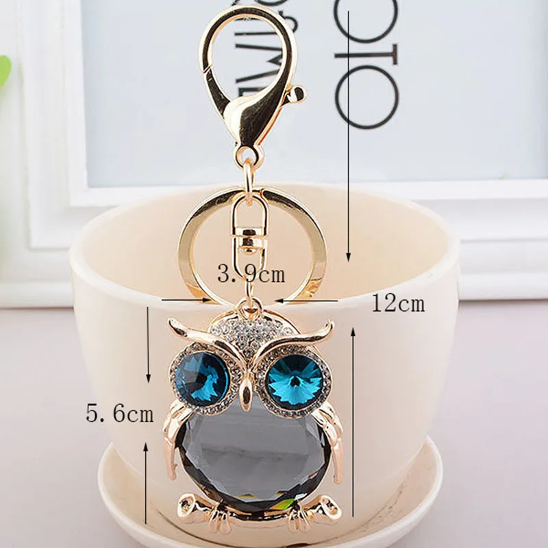 Брелок для ключей RE New Cute Owl с кристаллами со стразами брелок сумка Женские