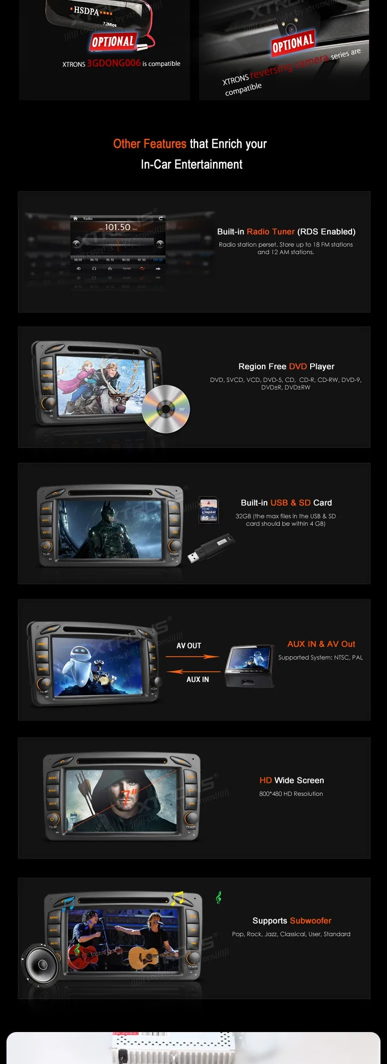 Discount XTRONS DVD Player For Mercedes-Benz Vaneo 2 din car audio 1080P Video Dual Channel CANbus HD Touch Screen with GPS Navigation 5 Discount XTRONS DVD Player For Mercedes-Benz Vaneo 2 din car audio 1080P Video Dual Channel CANbus HD Touch Screen with GPS Navigation 5