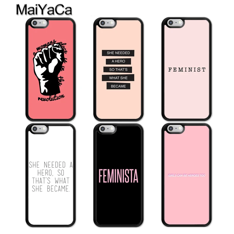 

MaiYaCa GIRL WOMEN FEMINIST QUOTES Phone Case For iphone 11 Pro MAX X XR XS MAX 6 6S 7 8 Plus 5 5S TPU Back Cover Fundas