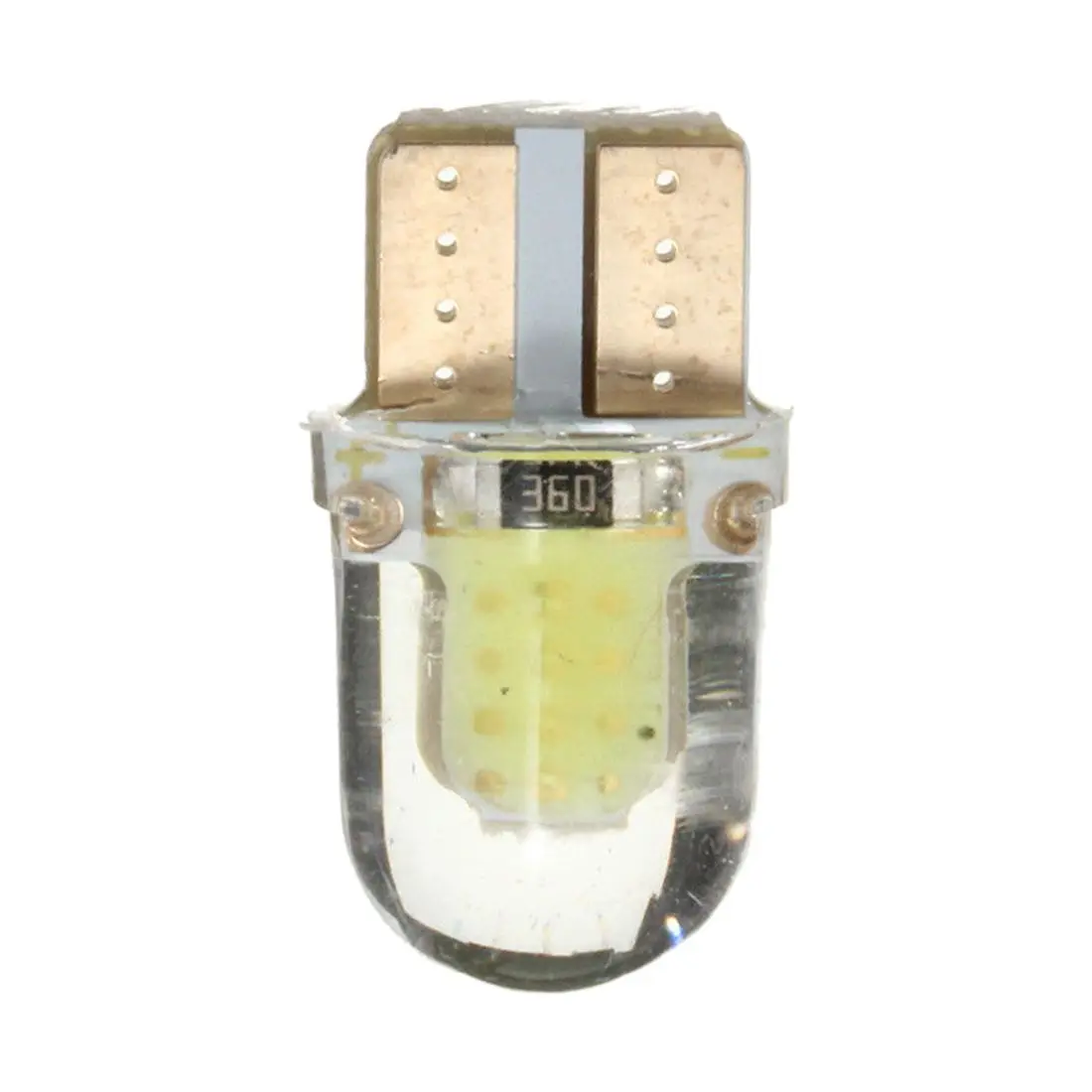 

2x T10 168 W5W COB 8 SMD LED Coche Silica er Bright License Light Bulb White
