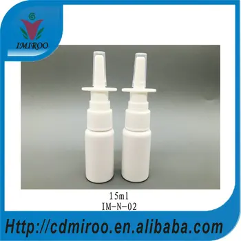 

Hot selling free shipping by China Post 50pcs 15ml plastic PET white nasal spray bottles, PET nasal spray bottles for health for