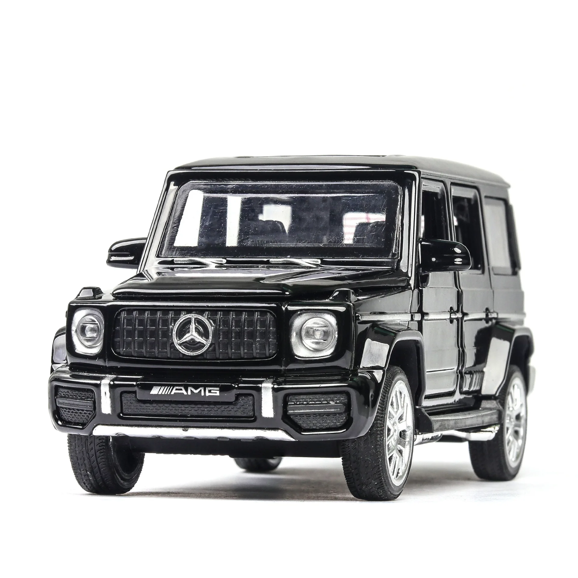 

1:32 toy car model Benz G63 G65 off-road alloy car model simulation sound and light door pull back car ornaments collection gift