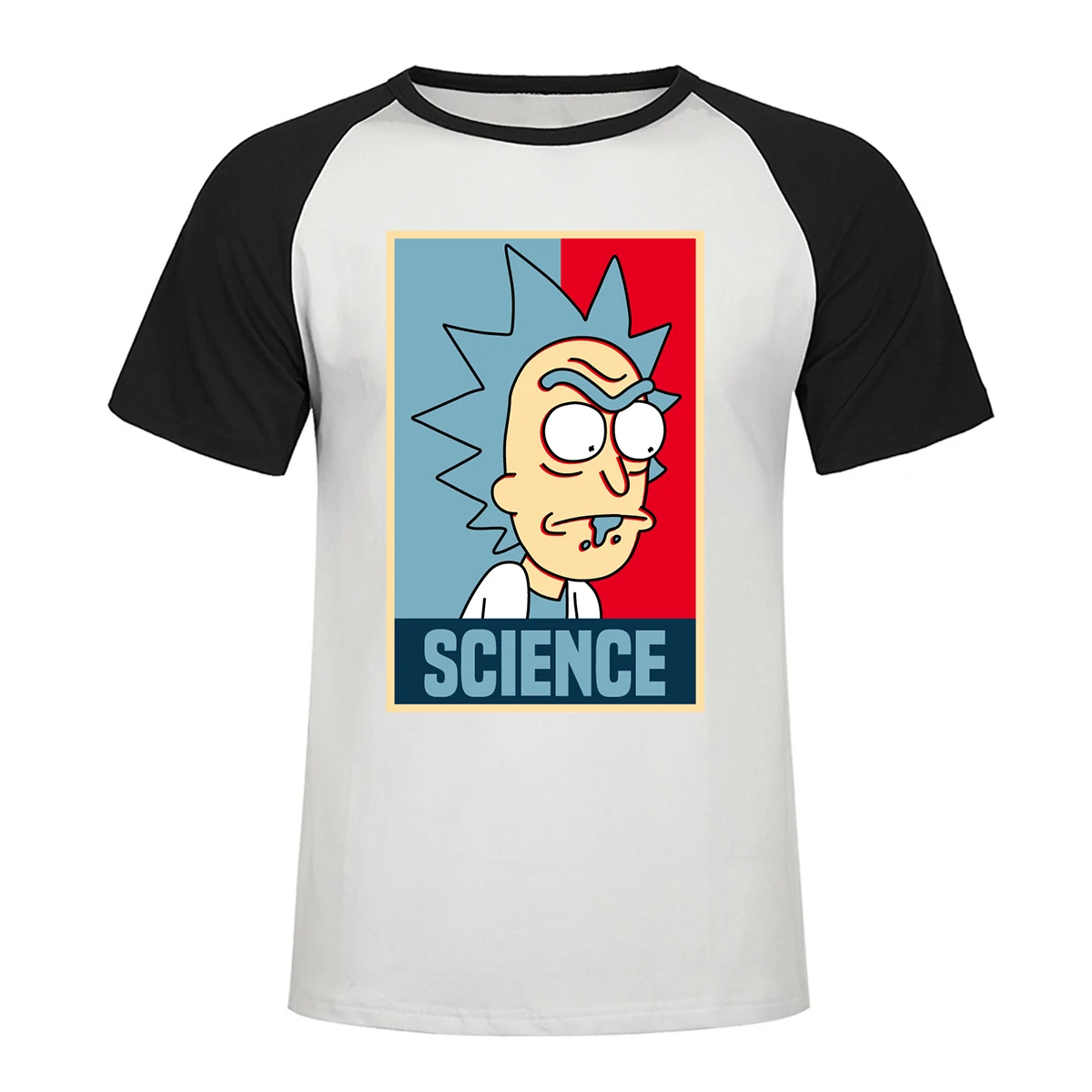 

Rick And Morty Cotton Tshirt Men Science Rick Morty Funny Raglan T Shirt 2019 Summer Camisetas Hombre Men Cartoon Tshirts