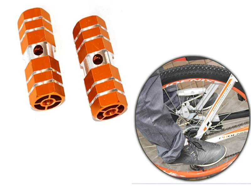 2 шт. алюминиевый сплав подножка трюк колышки BMX Горная дорога велосипед передний задний ось колеса ось цилиндр педаль новейшая