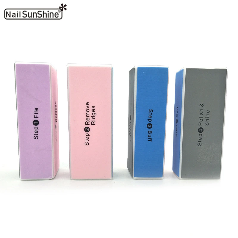 

50pcs /lot Nail Buffers 4 Sides Beauty Nail File Buffer Gel Polishing Block Professional Sanding Nail Art Manicure Sponge Tools