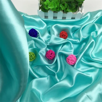 

3 Meter Per Lot Shiny Washable Polyester Satin Fabric for Baby Cloth