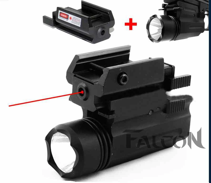 2in1 Tactical CREE LED Flashlight/LIGHT +Red Laser...