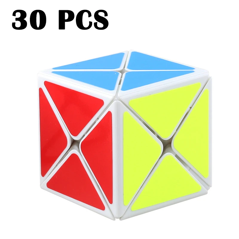 

30PCS ShengShou 73mm Eight axis Magic cube Smooth Strange-shape Cubo magico White Neo Cube Colorful sticker Puzzle cube Toys