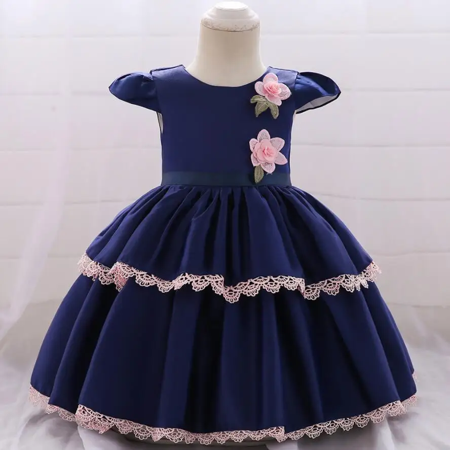 baby girl dark blue dress